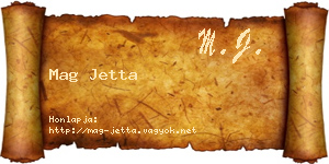 Mag Jetta névjegykártya